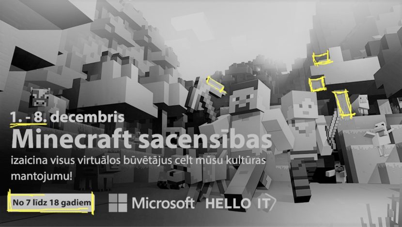 Microsoft LIKTA Minecraft sacensības